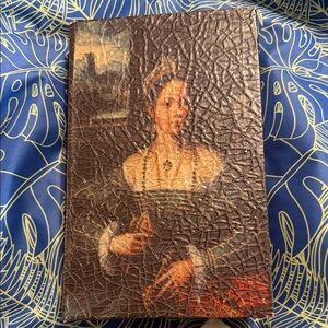 Vintage-Style Leather Journal with Portrait Cover